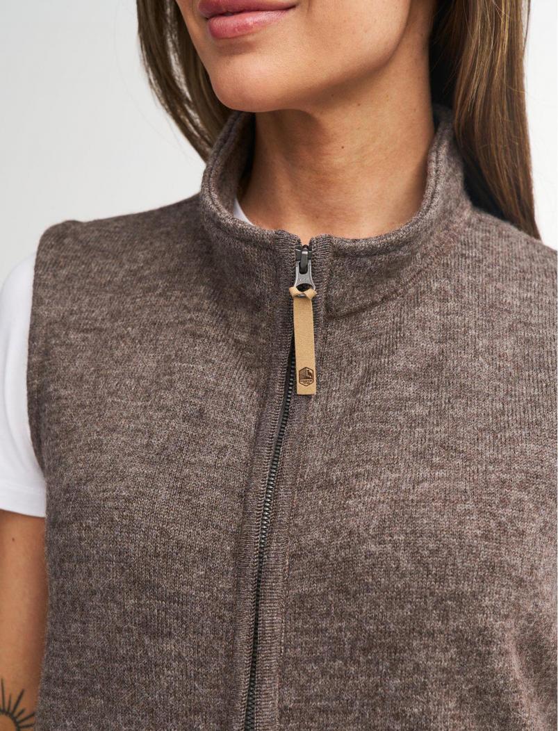 puranda WOLLWESTE NATURFREUNDE CHAM - nutmeg - Nahaufnahme